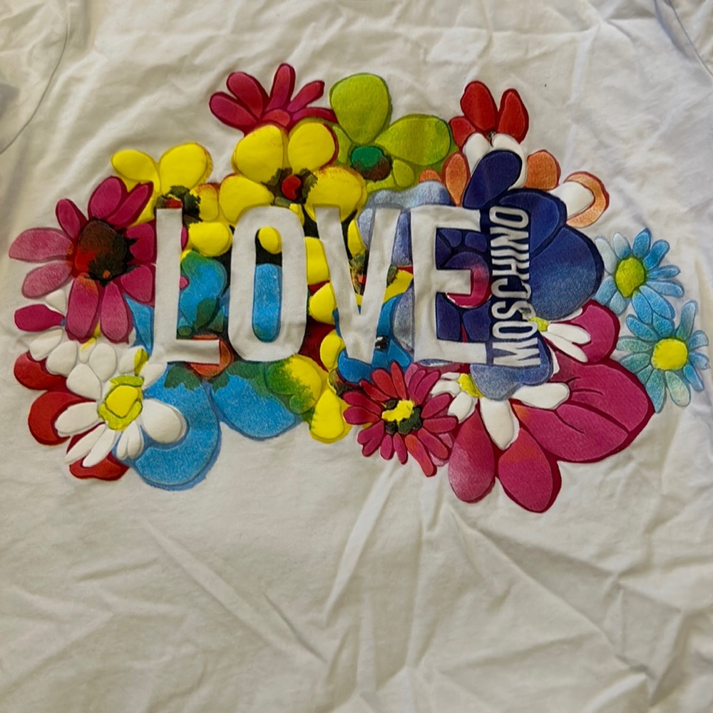 moschino flower shirt
